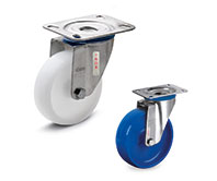 RE.F8-SST-N-Paslanmaz çelik braketli monolitik çark tekerlekler